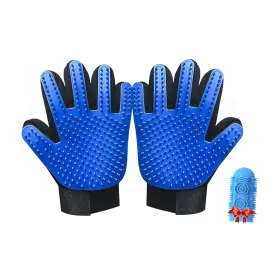 PGG-M-259 1TO3GO Pet Set Dog Washing Gloves Bathing Silicone
