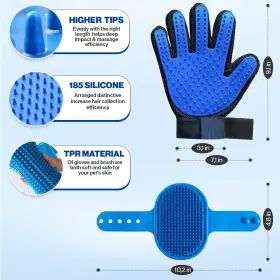 PGG-S-180 1TO3GO Pet Set Dog Washing Gloves Bathing Silicone #2