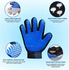 PGG-S-180 1TO3GO Pet Set Dog Washing Gloves Bathing Silicone #3