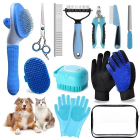 445014612697 2TRUL Dog Brush Shedding Bath Pet Nail Clipper