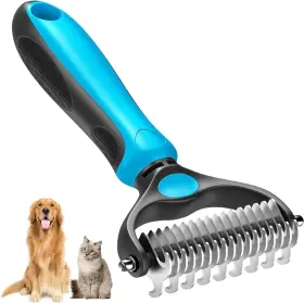759135475404 A-MAKER Pet Brush Dual Function Shedding Rake