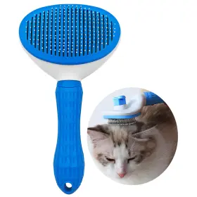 DOGBR001 ABAJI Dog Cat Brush Cleaning Slicker Massage Rounded