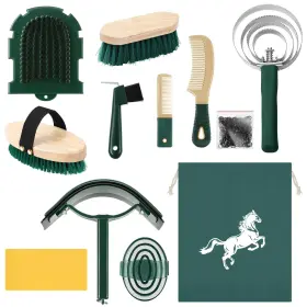 Abbylike Smo-abbylike-3287 12 Pieces Horse Grooming Kit Racing Festival Tack Room Supplies Hors