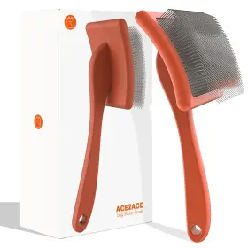 975240090798 ACE2ACE Dog Slicker Brush Doodle Poodle Steel