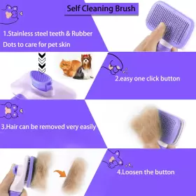 LQ141 ACE2ACE Dog Brush Cat Hair Pet Sel #2