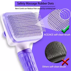 LQ141 ACE2ACE Dog Brush Cat Hair Pet Sel #3