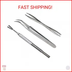 Acronde 721821484038 3 Pack Tick Remover Tool Set Stainless Steel Kit For Cats A
