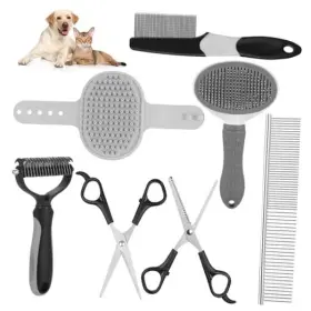 720118226887 AIOLPY Pet Shedding Slicker Brush Bath Massage
