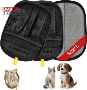 313106511517 AIWOJIUJIU Pet Hair Removal Glove Cats Dogs Pro