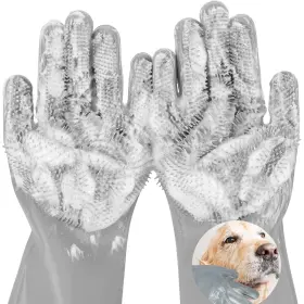 PET-19-GLOVES AKEISHE Dog Washing Shedding Bathing Massage