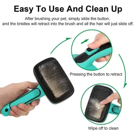 711181794328 ALIBA PLUS Dogs Cleaning Slicker Brush Shedding #3
