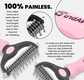 027281123280 ALNABRU-PET Brush Dematting Deshedding Double #2