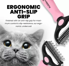 027281123280 ALNABRU-PET Brush Dematting Deshedding Double #3