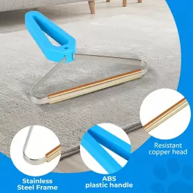 760827116697 ALSEEKO Pet Hair Removal Tool Fabric Edge Carpet #3