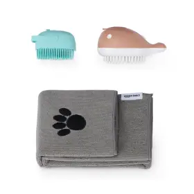 130078 AMAZON BASICS Dog Bath Brush Shampoo Dispenser