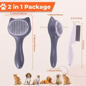 640516885779 AMAZOOMIES Cleaning Cat Brush Brushes Haired #2