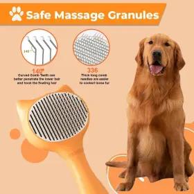 640516885786 AMAZOOMIES Cat Brush Release Cleaning Pet Hair #3