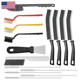 Aonez B0ff4515n3 15pcs Crevice Cleaning Brush Hard Bristle Scrub Brushes Tools