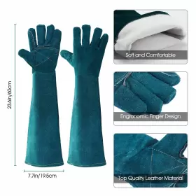 AS12Z AOWPFVV Animal Handling Bite Multipurpose Pet Glove Vet #2