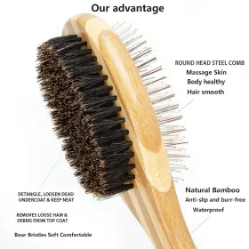 313106860882 ARSWIN Skin Brush Shedding Deshedding Tool Dogs #3