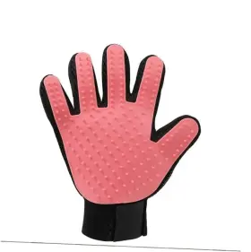 692878396448 ASEANAO Pet Hair Remover Glove Gentle Brush Pink