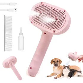 313048133129 ASNCIZBR Cat Steam Brush Shedding Comb Dog
