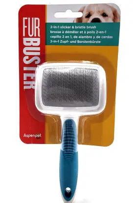 029695898266 ASPEN PET Furbuster Slicker Bristle Dog Cat