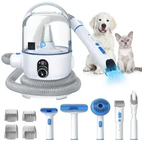 GK02 ASYPETS Pet Vacuum Dog Clippers Cat Hair Brush Shedding
