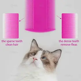673869022744 AUEAR Pack Pet Flea Lice Combs Double Dogs Cats #3