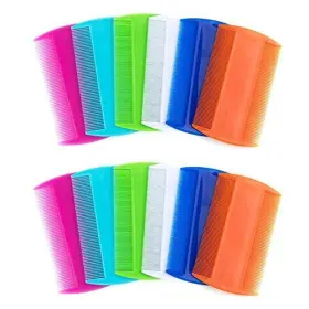 673869022744 AUEAR Pack Pet Flea Lice Combs Double Dogs Cats
