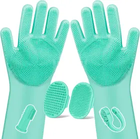 AUGWIND-27 AUGWIND Pet Bath Gloves Shampoo Brush Dogs Cats