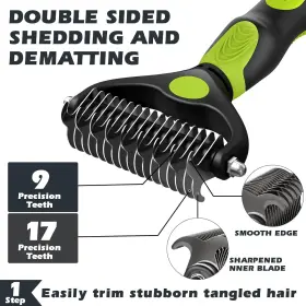 445022478407 AUGWIND Dog Brush Shedding Deshedding Bath #3
