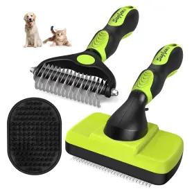 445022478407 AUGWIND Dog Brush Shedding Deshedding Bath