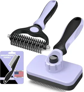 445035756776 AUGWIND Cleaning Slicker Brush Pet Rake Bath