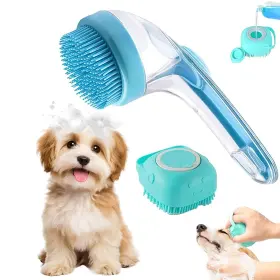 762284594742 AUICL Pet Bath Brush Dog Scrubber Bathing Beauty