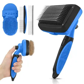 744759144638 AUSRKI Cleaning Shedding Brush Pet Skin Friendl