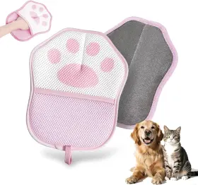 445026930994 AUTOHAWJ Pet Hair Removal Glove Dogs Cats Mitt