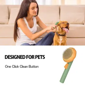 048038270835 AWPLAND Cat Brush Release Cute Pumpkin Groom Dog #3
