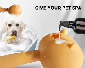 762124181156 AWPLAND Dog Shampoo Brush Handle Bath Dispenser #3