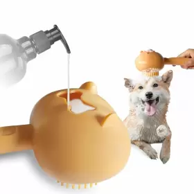 762124181156 AWPLAND Dog Shampoo Brush Handle Bath Dispenser