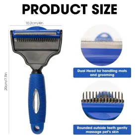 726084531482 BADONG Hair Deshedding Brush Pet Tool Dogs Mat #2