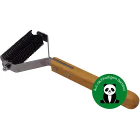 165153 BAMBOO GROOM Double Dematting Comb Steel