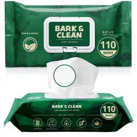 840308708532 BARK CLEAN Dog Wipes Cleaning Deodorizing Pack