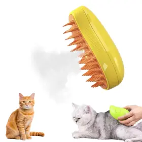 MAG01 BATCAPET Steamy Mango Steam Brush Eliminates Flying