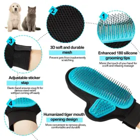 PGG-001 BEENEFITS Pet Glove Tipped Pin Brush Design #2