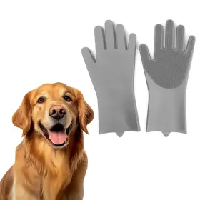 PETNB0007-GR BELLE HOMIE Petnbeyond Deshedding Glove Dogs Fur