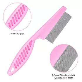 414759972785 BENSEAO Flea Comb Cats Dog Lice Tear Stain #3