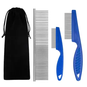 414759972792 BENSEAO Flea Comb Cats Dog Lice Tear Stain