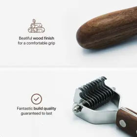 720299706804 BESTIA JACK Dog Brush Shedding Undercoat Rake #3