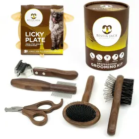 720299706804 BESTIA JACK Dog Brush Shedding Undercoat Rake